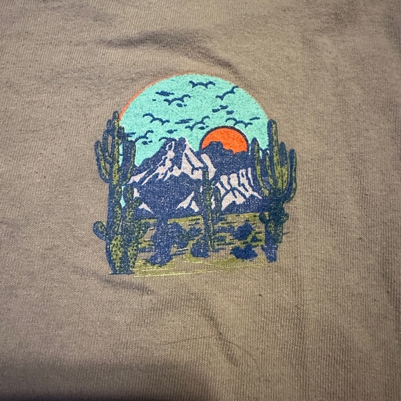 Men's Blue Graphic T-Shirt - Picture 2 of 5
